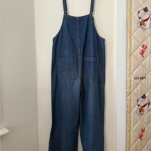 Women's Blue Denim Overalls